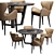 Borzalino Elektra Dining Set 3D model small image 1