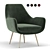 Modern Moby Accent Armchair 3D model small image 1