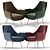 Modern Moby Accent Armchair 3D model small image 2