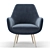 Modern Moby Accent Armchair 3D model small image 3