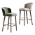 Elegant Arven Bar Stool 3D model small image 1