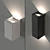 LED Aluminum Wall Sconce 3D model small image 1