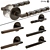 Elegant Set of 6 Door Handles 3D model small image 1