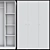 Kleppstad 3-Door Wardrobe: Sleek and Spacious 3D model small image 1