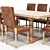 Modern Dining Table Set 3D model small image 2