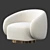 Modern Swivel Chair Brice 3D model small image 1