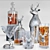  Elegant Alcohol Decor Set 3D model small image 3