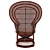 Natural Rattan Chair: Elegant and Comfortable 3D model small image 4