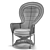 Natural Rattan Chair: Elegant and Comfortable 3D model small image 5