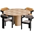 G&R Dining Set: 2 Chairs + 1 Table 3D model small image 4