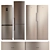 Atlant Refrigerator Set: Side-by-Side & Double Door 3D model small image 1