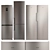 Atlant Refrigerator Set: Side-by-Side & Double Door 3D model small image 6
