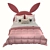 Cozy Haven: Deluxe Rabbit Bed 3D model small image 2