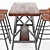 Modern Bar Table and Stool Set 3D model small image 2