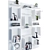 Contemporary Cattelan Italia Bookshelf: Sleek Design, Ample Storage 3D model small image 1