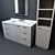 Luxury Modern Larsen Extra-Wide Vanity 3D model small image 2