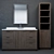 Luxury Modern Larsen Extra-Wide Vanity 3D model small image 4