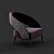 Sleek Lowpoly Armchair: Vision Collection 3D model small image 1