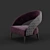 Sleek Lowpoly Armchair: Vision Collection 3D model small image 3