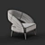 Sleek Lowpoly Armchair: Vision Collection 3D model small image 5