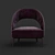 Sleek Lowpoly Armchair: Vision Collection 3D model small image 9