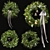 Festive Evergreen Holiday Wreath 3D model small image 2