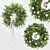 Festive Evergreen Holiday Wreath 3D model small image 3