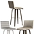 Elegant Vienna Stool: Perfect for Kitchen & Dining 3D model small image 2