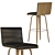 Elegant Vienna Stool: Perfect for Kitchen & Dining 3D model small image 3