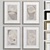 Framed Print P-300 - Beige Abstract Shapes Neutral Wall Art Set (52x70 cm)
Abstract Shapes Beige Framed Print 3D model small image 6