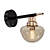 Rustic Copper Glass Wall Sconce 3D model small image 1