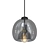 Dual Smoked Glass Pendant Light 3D model small image 1