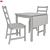 NORDVIKEN IKEA Table Set 3D model small image 2