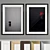 Modern Art Frame: A13 - 2 Frames with 6 Material Options - 50x70 cm 3D model small image 5