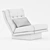 Modern Milo Baughman Lounge Chair 3D model small image 5