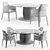 Aragorn Flora Large: Elegant Dining Set 3D model small image 4