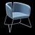 Halmar Pivot - Stylish and Compact Chair 3D model small image 4