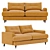 Elegant Joules Velvet Sofa 3D model small image 5