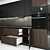Modern Corner Kitchen with Bosch Appliances 3D model small image 2