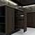 Modern Corner Kitchen with Bosch Appliances 3D model small image 3