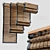 Natural Woven Wood Shades: Bring Nature Indoors 3D model small image 1