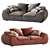 Cozy Bliss: ILARIA Sofa 3D model small image 1