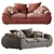 Cozy Bliss: ILARIA Sofa 3D model small image 2