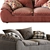 Cozy Bliss: ILARIA Sofa 3D model small image 4