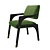 Elegant Arches Dining Chair 3D model small image 2