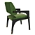 Elegant Arches Dining Chair 3D model small image 3