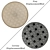 Versatile Set of 6 Round Carpets 3D model small image 2