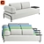 Modern Compo 3-Seater Sofa 3D model small image 1