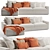 Sophie Minimalist Sofa: Modern Elegance for Any Space 3D model small image 1