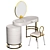 Swivel Cabinet Vanity Set 3D model small image 2